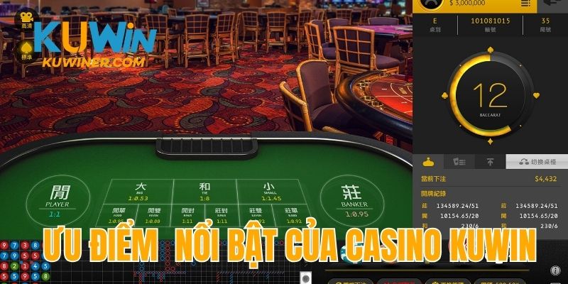 Khám phá ưu điểm nổi bật của casino Kuwin